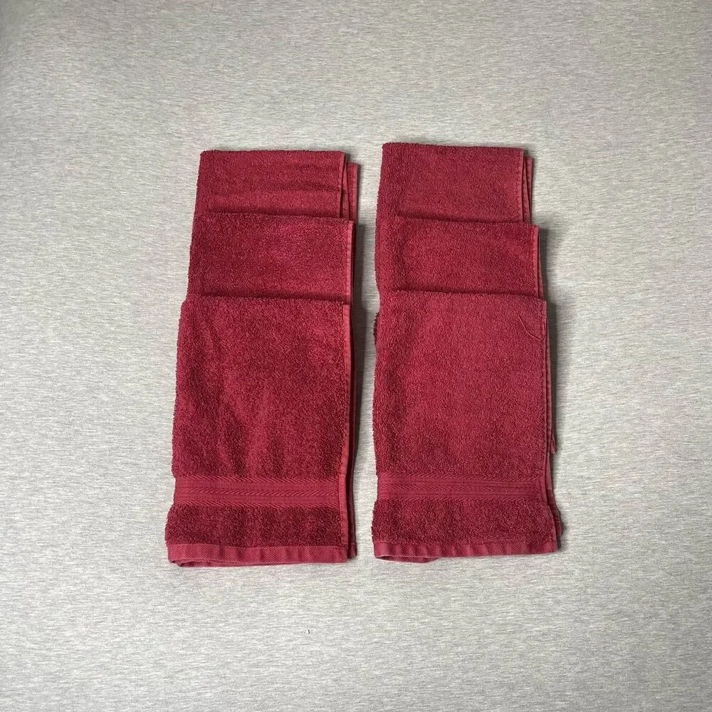 Amazon Basics 16” x 26” Cotton Hand & Face Towels 6 PCS. Set